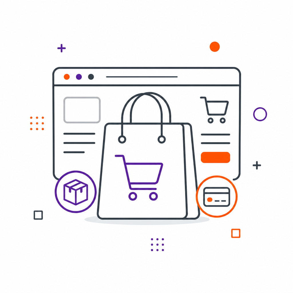 eCommerce website illustration